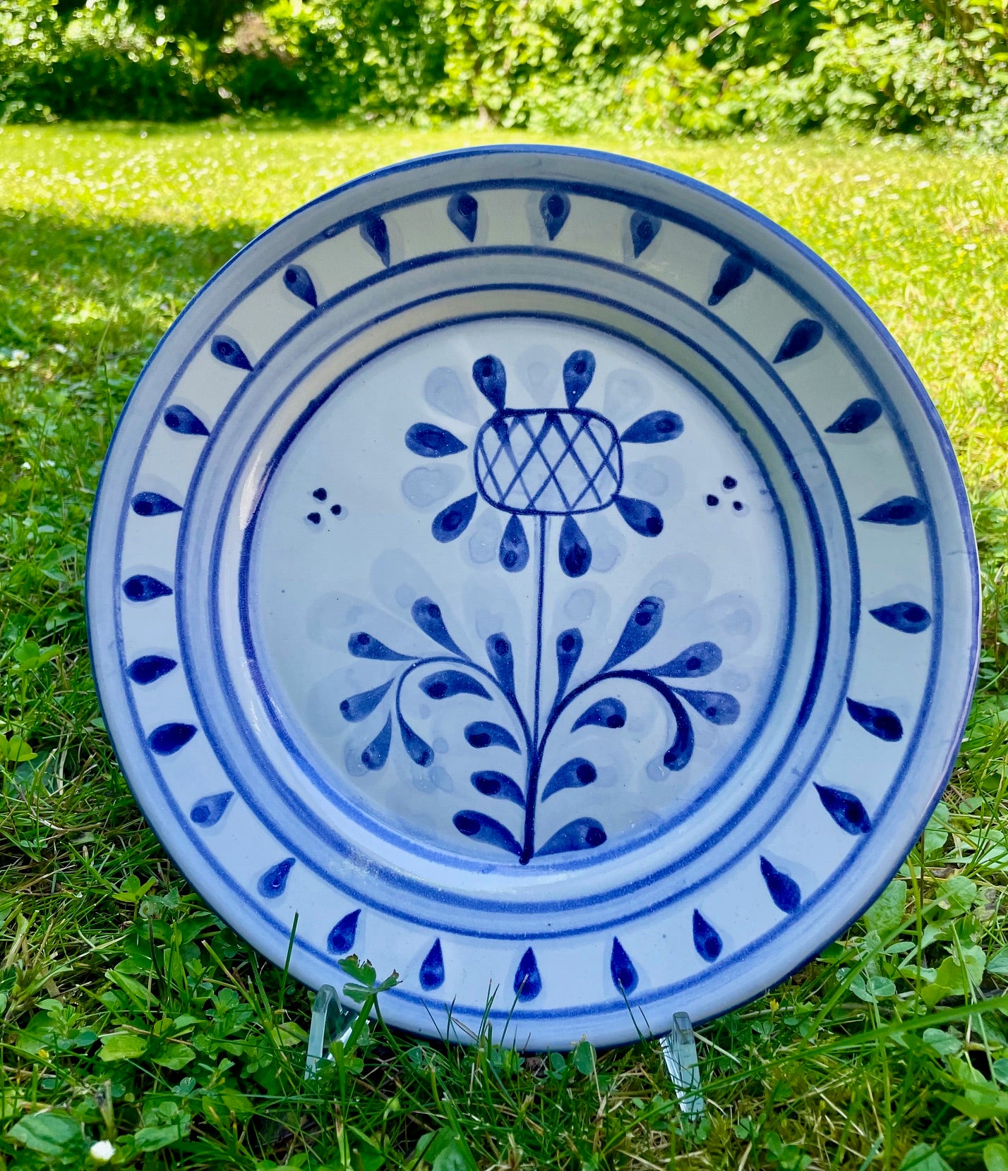 Artichoke Flower Plate - set of 4