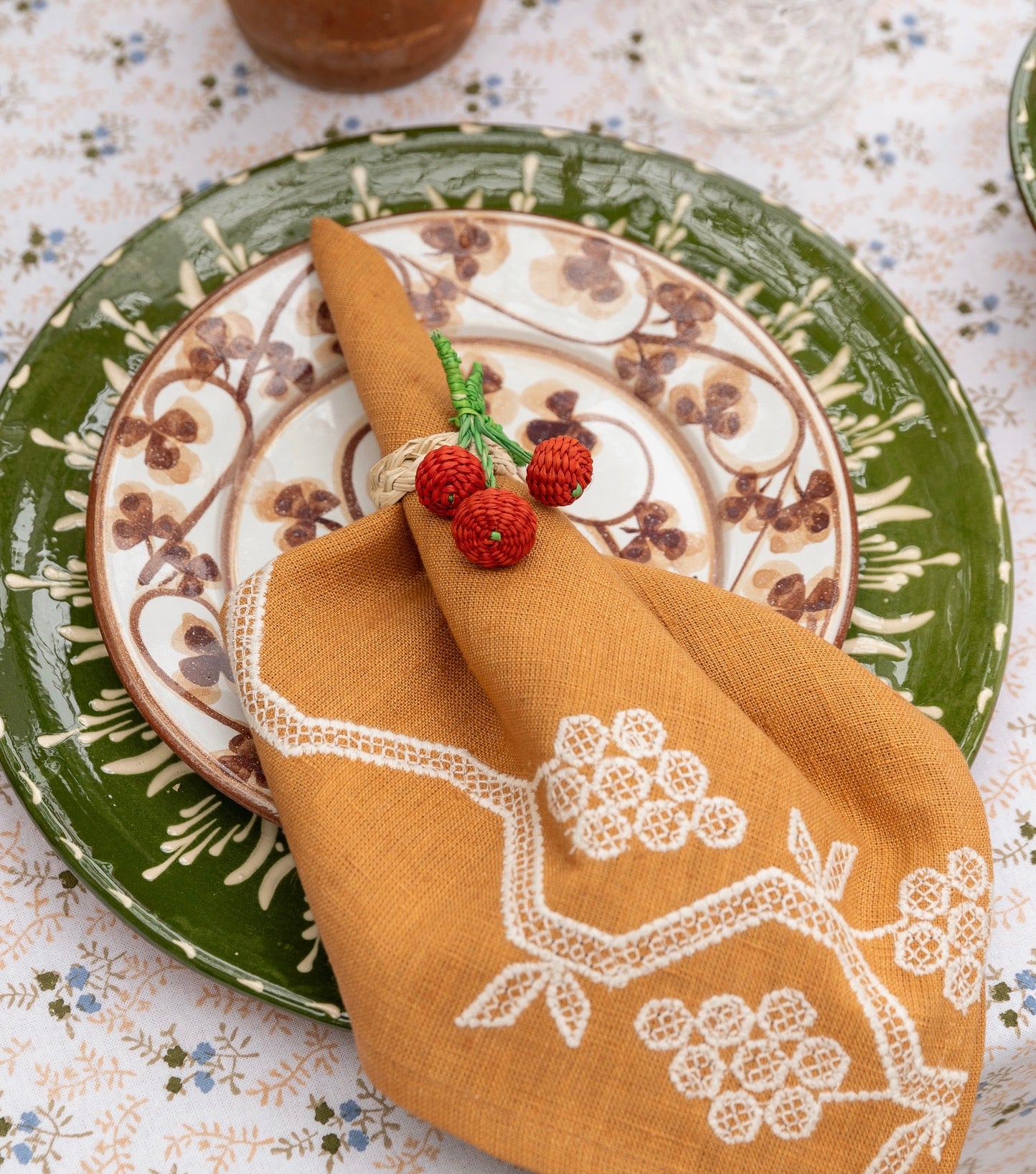 Cherry Napkin Ring - set of 4
