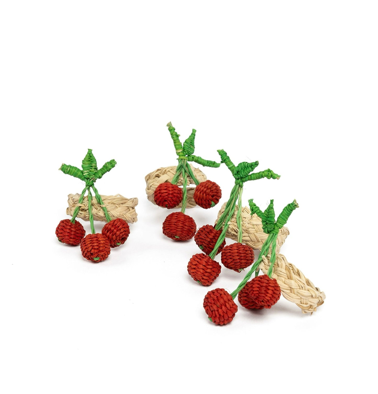Cherry napkin rings - set of 4