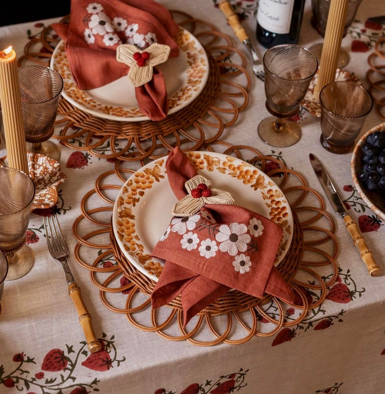 Vine plate - set of 4